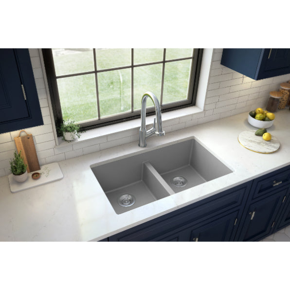 Quartz Composite Grey Kitchen Sink Matte 4