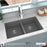 Quartz Composite Grey Kitchen Sink Matte 5