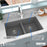Quartz Composite Grey Kitchen Sink Matte 6