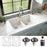 Quartz Composite White Kitchen Sink Matte 4