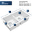 Quartz Composite White Kitchen Sink Matte 3