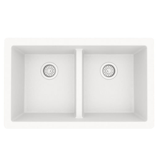 Quartz Composite White Kitchen Sink Matte 1