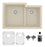 Quartz Composite Bisque Kitchen Sink Matte 1