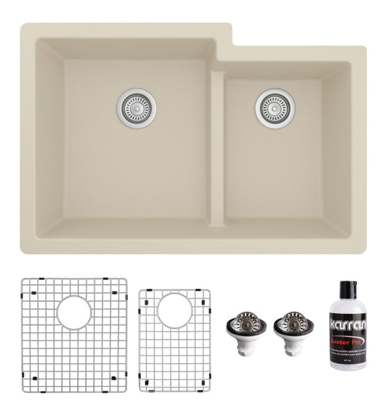 Quartz Composite Bisque Kitchen Sink Matte 1