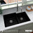Quartz Composite Black Kitchen Sink Matte 5