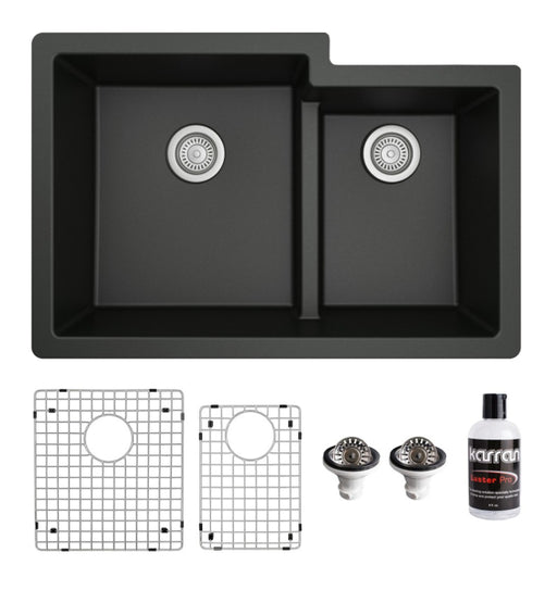 Quartz Composite Black Kitchen Sink Matte 1