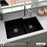 Quartz Composite Black Kitchen Sink Matte 5