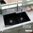 Quartz Composite Black Kitchen Sink Matte 6