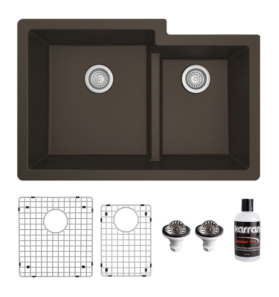 Quartz Composite Brown Kitchen Sink Matte 1