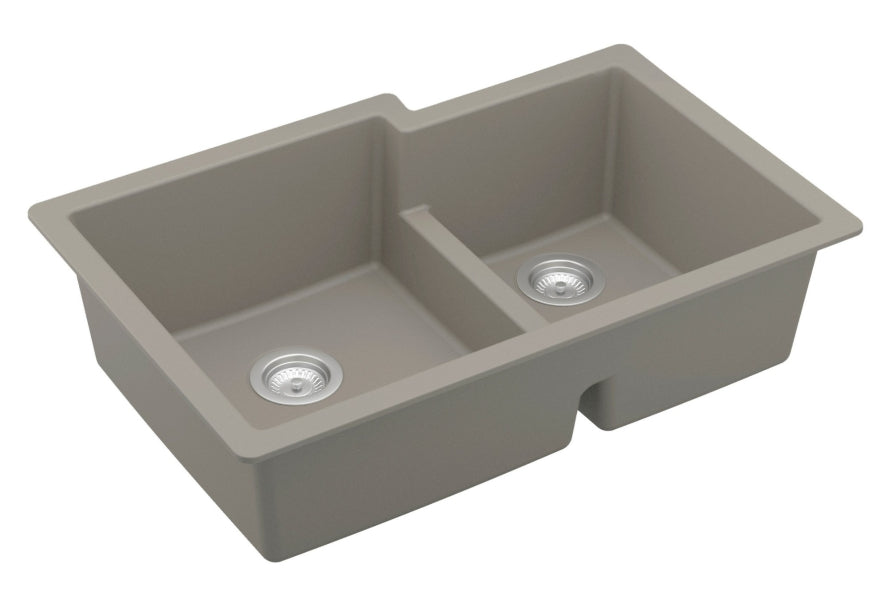 Quartz Composite Concrete Kitchen Sink Matte 2