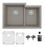 Quartz Composite Concrete Kitchen Sink Matte 1