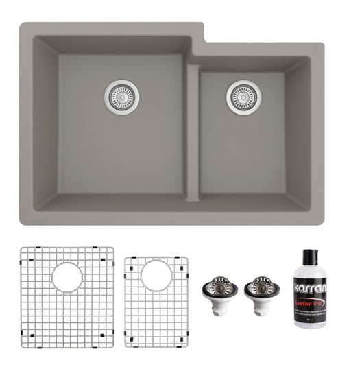 Quartz Composite Concrete Kitchen Sink Matte 1