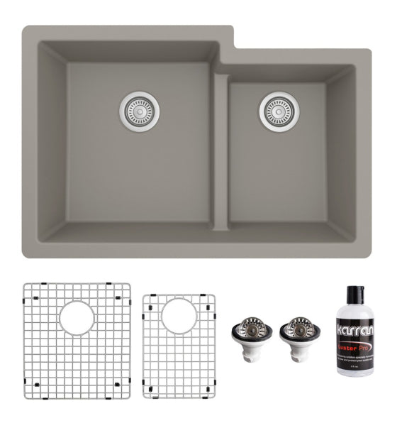 Quartz Composite Concrete Kitchen Sink Matte 1