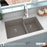 Quartz Composite Concrete Kitchen Sink Matte 5