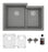 Quartz Composite Grey Kitchen Sink Matte 1
