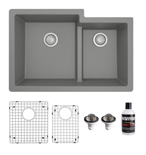 Quartz Composite Grey Kitchen Sink Matte 1