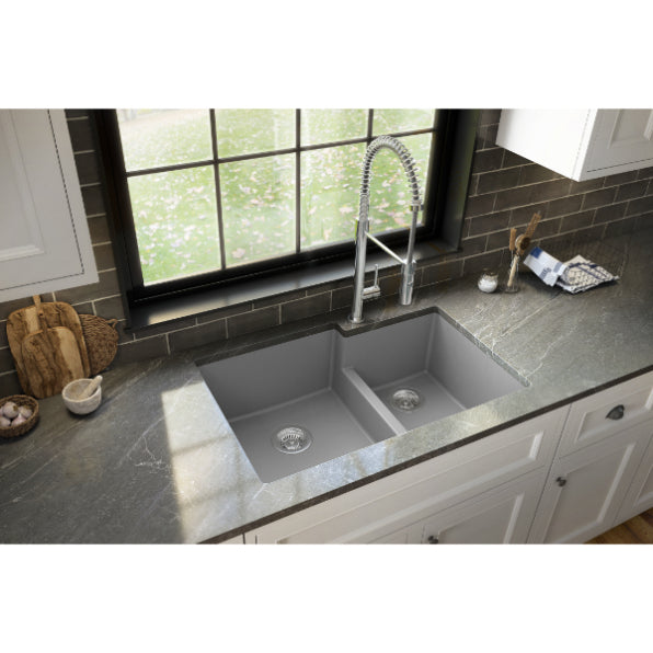 Quartz Composite Grey Kitchen Sink Matte 4
