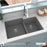 Quartz Composite Grey Kitchen Sink Matte 5
