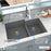 Quartz Composite Grey Kitchen Sink Matte 6