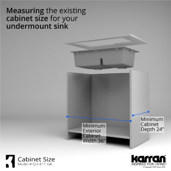Quartz Composite Grey Kitchen Sink Matte 9
