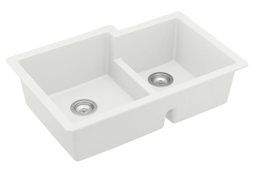 Quartz Composite White Kitchen Sink Matte 2