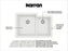 Quartz Composite White Kitchen Sink Matte 3