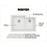 Quartz Composite White Kitchen Sink Matte 3