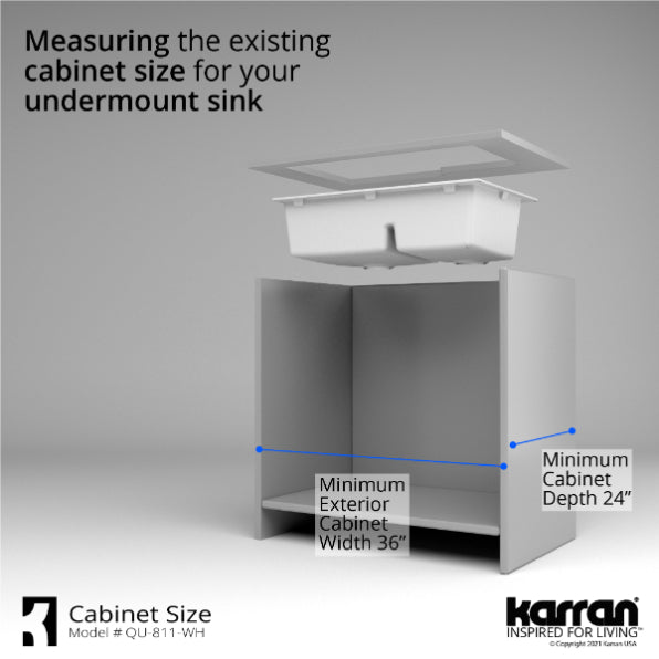 Quartz Composite White Kitchen Sink Matte 9