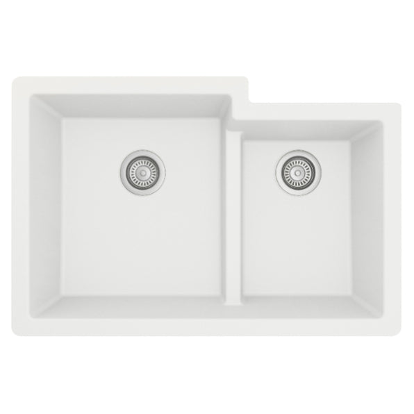 Quartz Composite White Kitchen Sink Matte 1