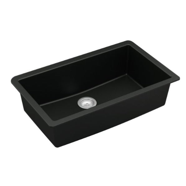 Quartz Composite Black Kitchen Sink Matte 2