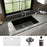 Quartz Composite Black Kitchen Sink Matte 3