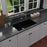 Quartz Composite Black Kitchen Sink Matte 4