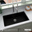 Quartz Composite Black Kitchen Sink Matte 5