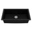 Quartz Composite Black Kitchen Sink Matte 2