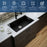 Quartz Composite Black Kitchen Sink Matte 5