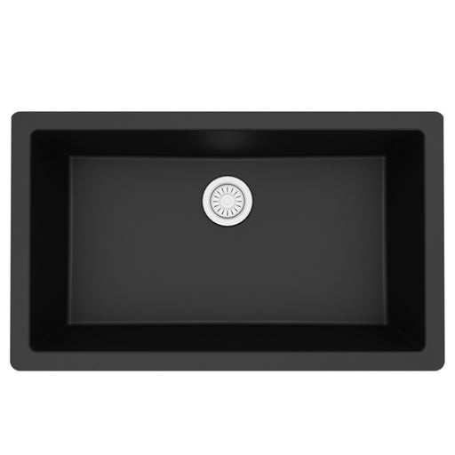 Quartz Composite Black Kitchen Sink Matte 1