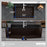 Quartz Composite Brown Kitchen Sink Matte 6