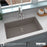 Quartz Composite Concrete Kitchen Sink Matte 4