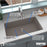Quartz Composite Concrete Kitchen Sink Matte 4