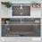 Quartz Composite Concrete Kitchen Sink Matte 5