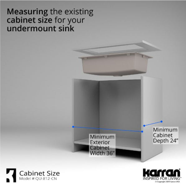 Quartz Composite Concrete Kitchen Sink Matte 7