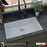 Quartz Composite White Kitchen Sink Matte 5