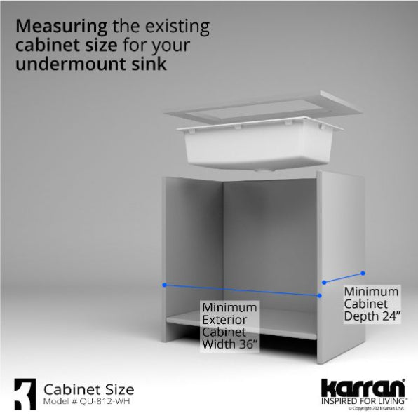 Quartz Composite White Kitchen Sink Matte 9
