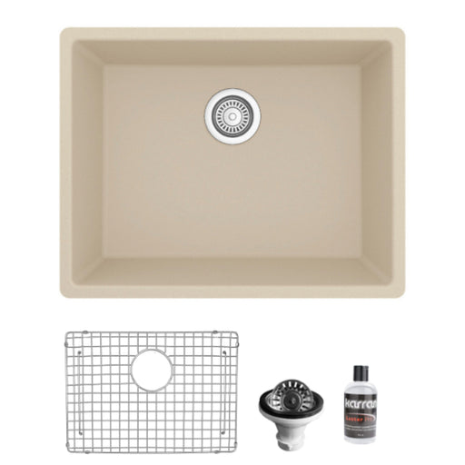 Quartz Composite Bisque Kitchen Sink Matte 1