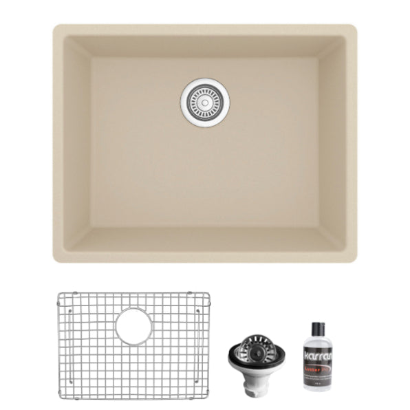 Quartz Composite Bisque Kitchen Sink Matte 1