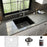 Quartz Composite Black Kitchen Sink Matte 3