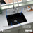 Quartz Composite Black Kitchen Sink Matte 6