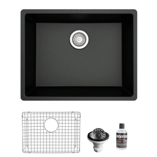 Quartz Composite Black Kitchen Sink Matte 1