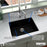 Quartz Composite Black Kitchen Sink Matte 4