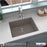 Quartz Composite Concrete Kitchen Sink Matte 4